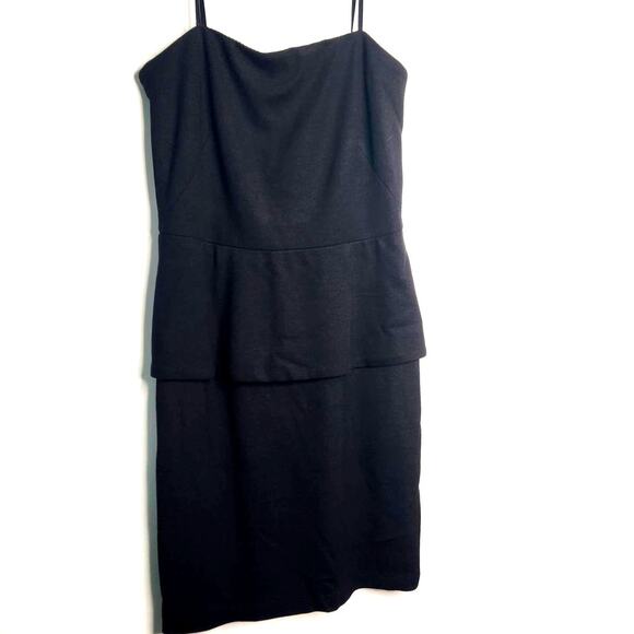 Bailey 44 by Anthropologie Black Dress Sz S, Peplum Waist Lined New Unworn - Picture 1 of 13